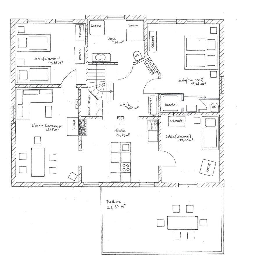 Strandnahe Fewo Mit 3 Schlafzimmern Und Balkon, Villa Vergissmeinnicht 02, Binz Exterior photo